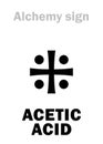 Alchemy: ACETIC ACID (Vinegar Acid)